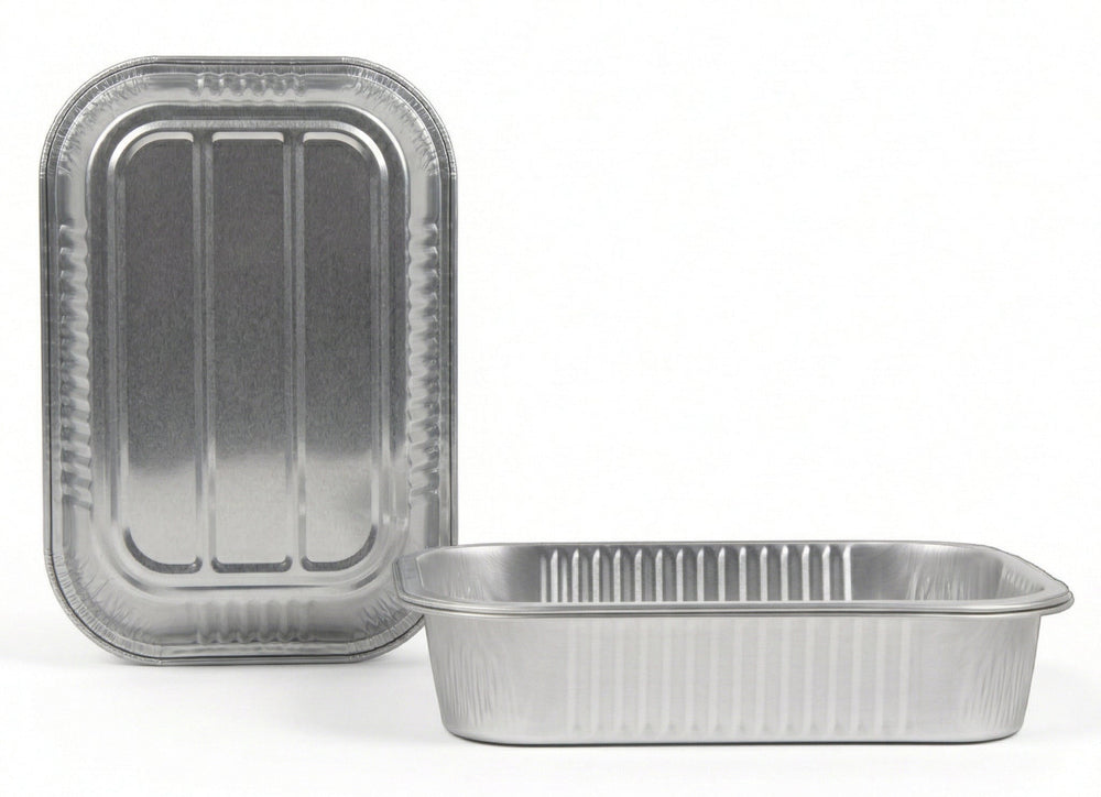 Plateaux de cuisson en aluminium Cookinglife Grill BBQ / Plateau de cuisson pour barbecue - 22 x 26 cm - 15 pièces
