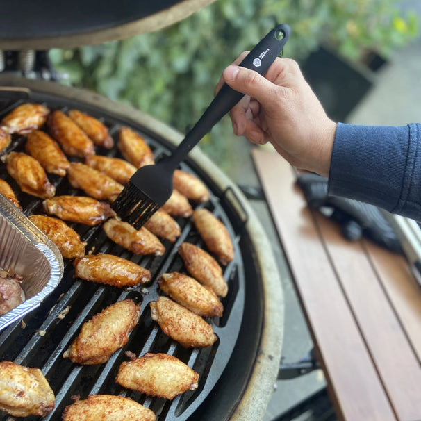 Pinceaux à barbecue/à pâtisserie Cookinglife - Silicone - Lot de 2 - 21 et 25 cm