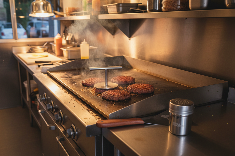Grill Fanatics Presse à burger - Presse à smashburger - Série Standard - 12 cm