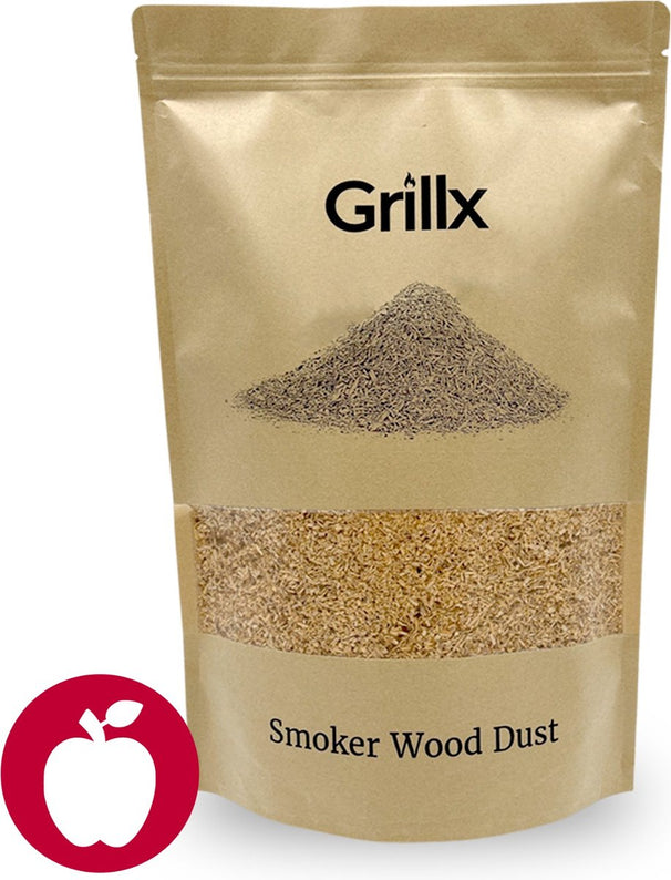 Copeaux de bois Grillx - Pour fumer à froid - Pomme - en bois de pommier - 3 Litre
