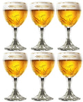 Ensemble de verres à bière Grimbergen - Verres sur pied - 33 cl - 6 pièces