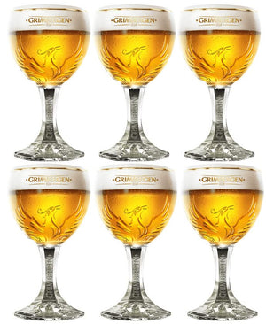 Ensemble de verres à bière Grimbergen - Sur pied - 250 ml - 6 pièces