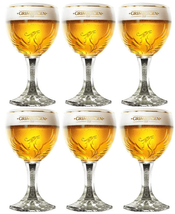 Ensemble de verres à bière Grimbergen - Sur pied - 250 ml - 6 pièces