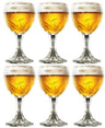 Ensemble de verres à bière Grimbergen - Sur pied - 250 ml - 6 pièces