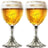 Ensemble de verres a bière Grimbergen - Verres sur pied - 250 ml - 2 pièces