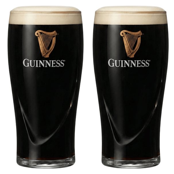 Ensemble de verres a bière Guinness - Pint - Harp - 500 ml - 2 pièces