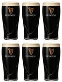 Ensemble de verres a bière Guinness - Verres pint - En verre - 500 ml - 6 pièces