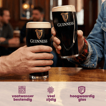 Ensemble de verres a bière Guinness - Verres pint - En verre - 500 ml - 6 pièces