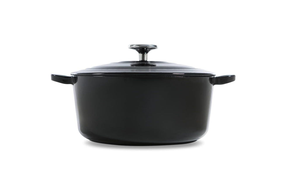 Cocotte BK Bourgogne Jet Black Fonte ø 24 cm / 4,2 litre - émail antiadhésif