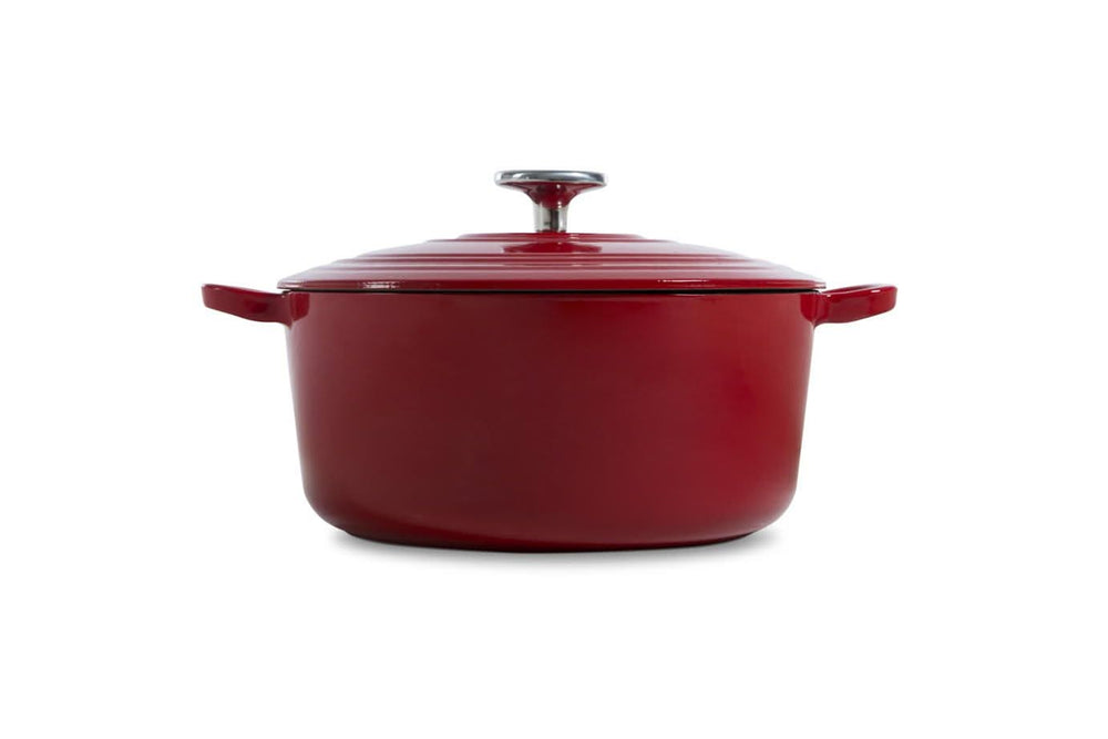 Cocotte BK Bourgogne Chili Red Fonte ø 24 cm / 4,2 litres - revêtement émaillé antiadhésif