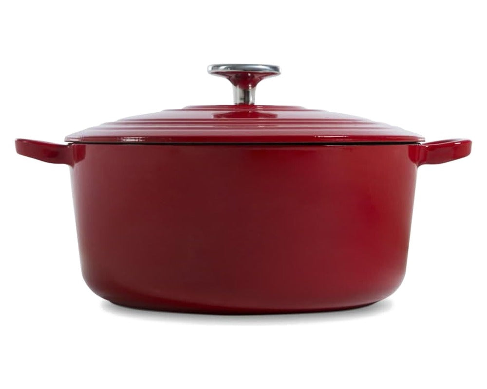 BK Braadpan Bourgogne Chili Red Gietijzer ø 20 cm / 2.5 Liter - zijaanzicht