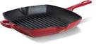 Poêle-gril BK Bourgogne Chili Red Fonte 26 x 26 cm - revêtement antiadhésif émaillé