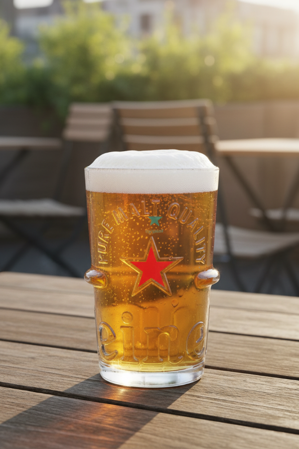 Set de verres a bière Heineken - Verres a bière - Silver - 250 ml - 6 pièces