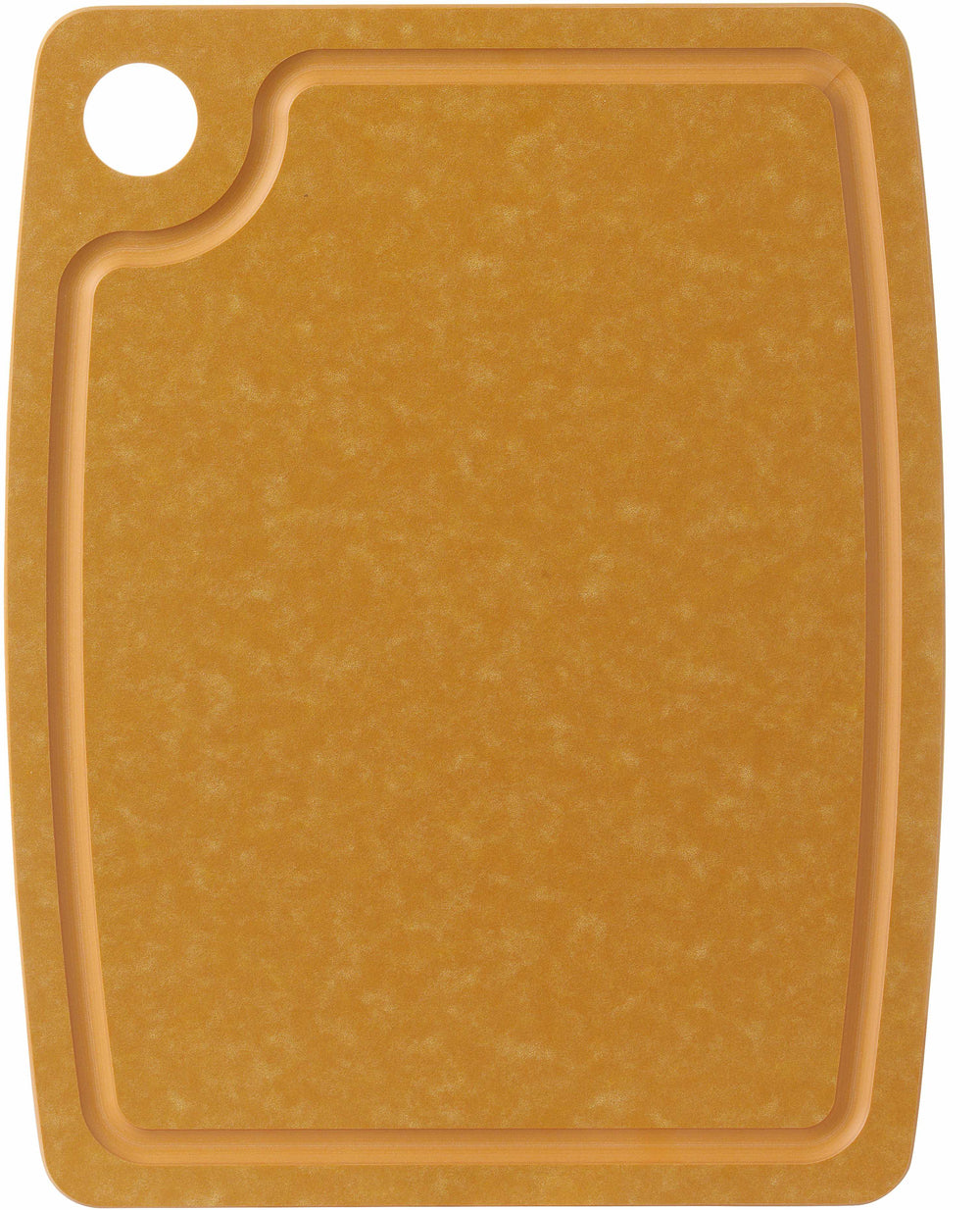 Planche à découper Hendi antidérapante - compatible lave-vaisselle - bois composite marron - 30 x 23,5 cm