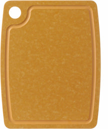 Planche à découper Hendi antidérapante - compatible lave-vaisselle - bois fibreux marron - 37 x 27,5 cm