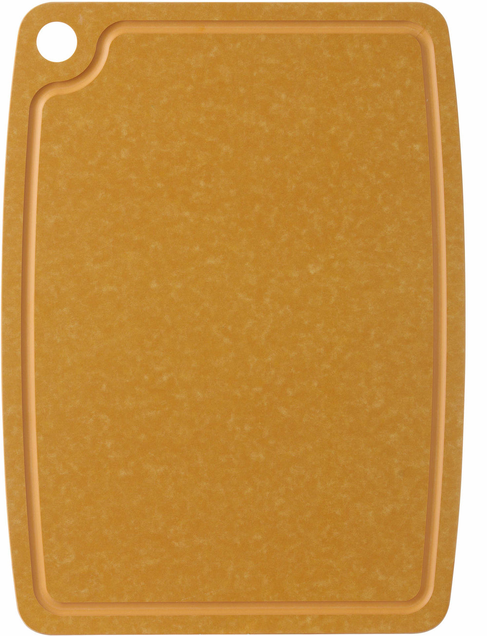 Planche à découper Hendi antidérapante - compatible lave-vaisselle - bois fibreux marron - 44 x 32,5 cm