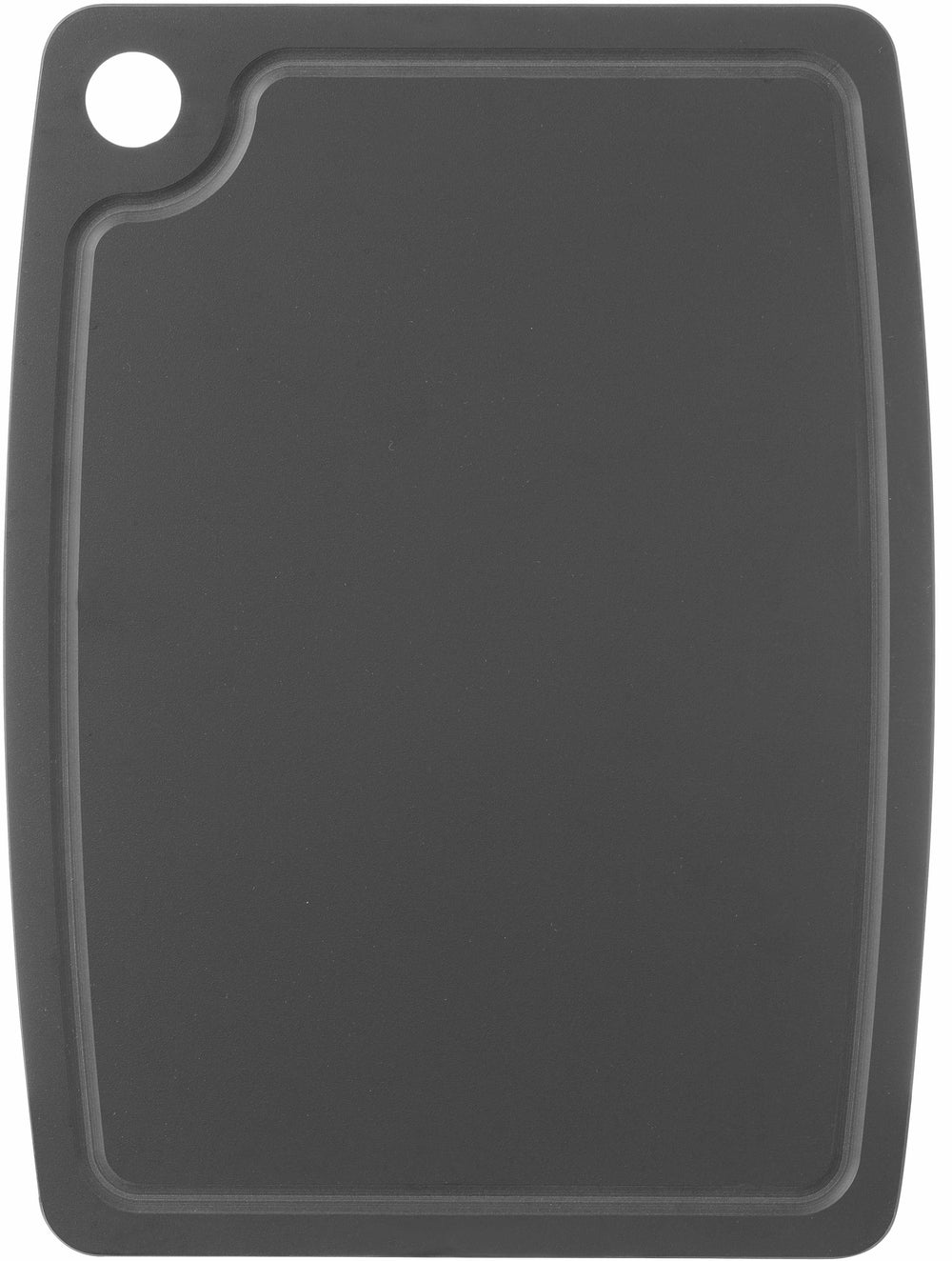 Planche à découper Hendi antidérapante - compatible lave-vaisselle - fibre de bois noire - 37 x 27,5 cm
