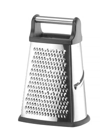 Râpe Hendi - à quatre côtés - Bac de récupération - en inox - 31 cm