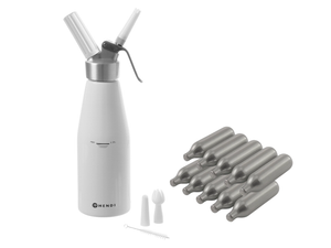 Set de siphon Hendi - Cartouches N2O - Kitchen Line - 500 ml - 11 pieces