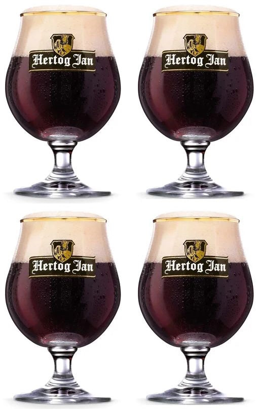Ensemble de verres a bière Hertog Jan - Sur pied - Bock - 250 ml - 4 pièces