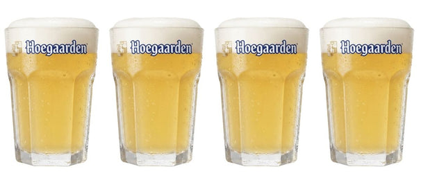 Ensemble de verres a bière Hoegaarden - Bière blanche - Original - 250 ml - 4 pièces