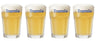 Ensemble de verres a bière Hoegaarden - Bière blanche - Original - 250 ml - 4 pièces