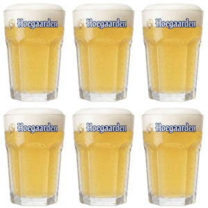 Ensemble de verres a bière Hoegaarden - Verres a witbier - 250 ml - 6 pièces