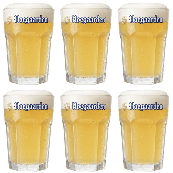 Ensemble de verres a bière Hoegaarden - Verres a witbier - 250 ml - 6 pièces