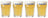 Ensemble de verres a bière Hoegaarden - Bière blanche - Original - 330 ml - 4 pièces