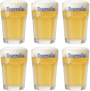 Ensemble de verres à bière Hoegaarden - Verres à witbier - 330 ml - 6 pièces