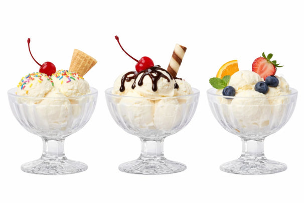 Set de coupes a glace Cookinglife - Coupes a dessert - 200 ml - 3 pièces