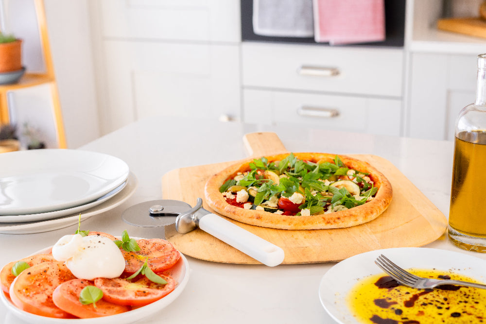 KitchenAid Coupe-pizza - Roulette a pizza - Classic Porcelaine Blanc - 23,5 cm