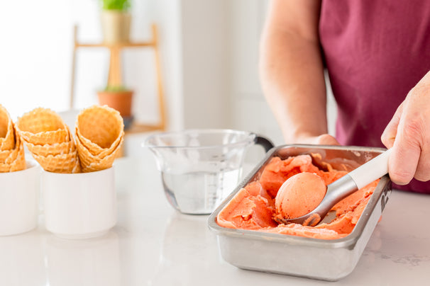 KitchenAid Cuillère à glace - Pelle à glace - Classic Porcelaine Blanche - 21 cm