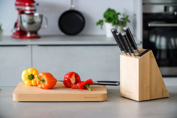 Ensemble de couteaux de cuisine en bouleau KitchenAid Gourmet 6 pièces