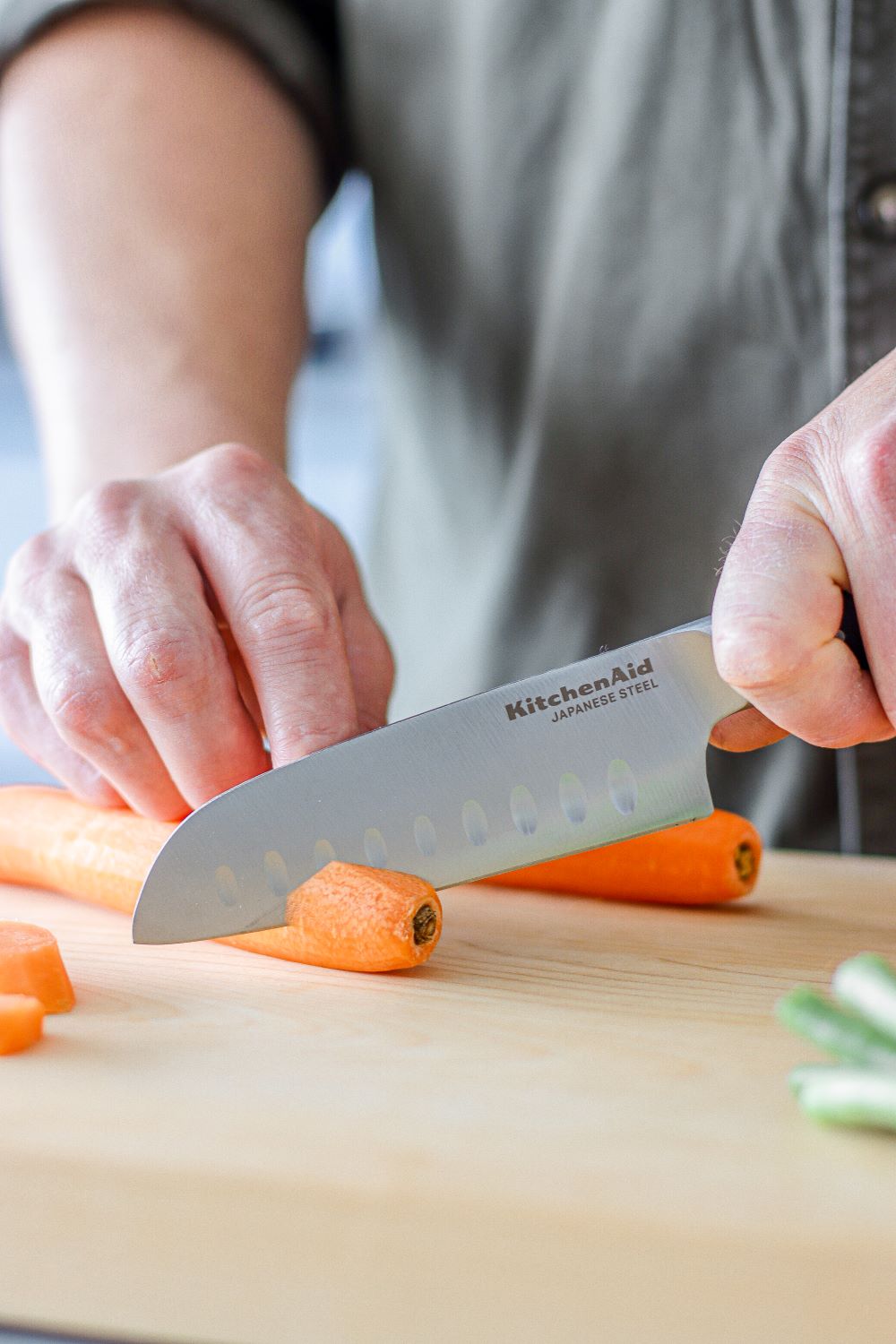 Couteau Santoku KitchenAid - Couteau de cuisine - Gourmet - Lame 18 cm