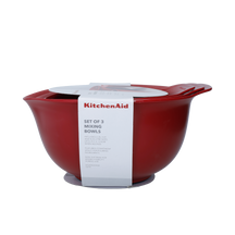 Set de bols KitchenAid - Patisserie - Core Rouge Empire - 4,3/3,3/2,4L - 3 pieces