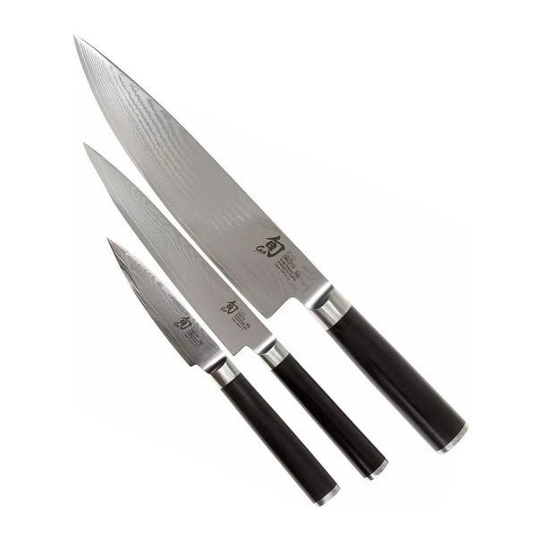 Set de couteaux Kai Shun Classic (couteau de bureau + couteau universel + couteau de chef) 3 pièces - DMS-300