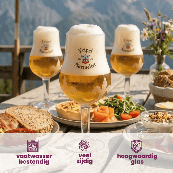 Ensemble de verres à bière Karmeliet - 330 ml - 4 pièces