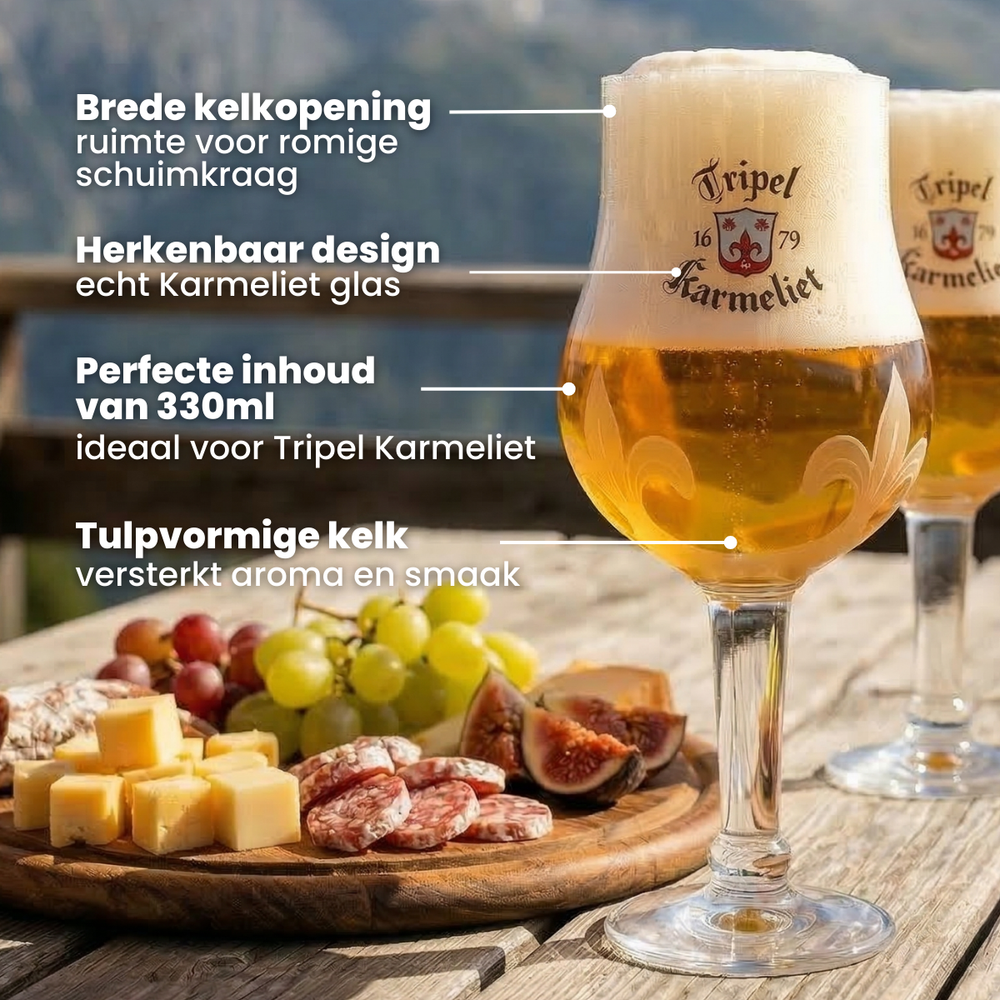 Ensemble de verres à bière Karmeliet - 330 ml - 4 pièces