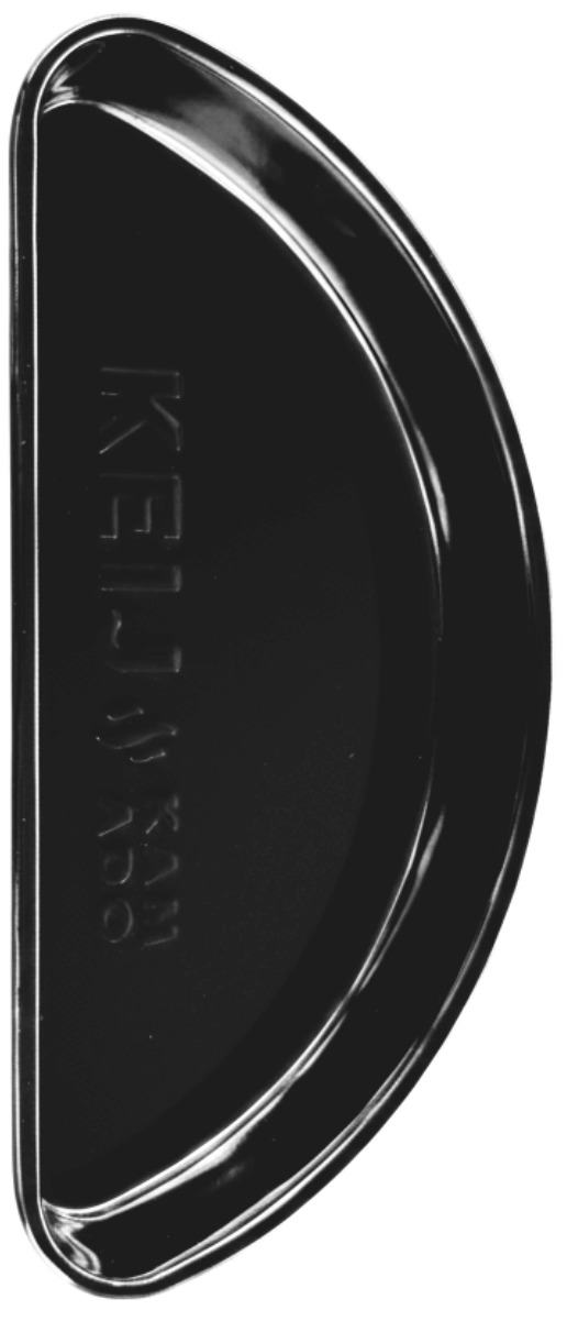 Keij Kamado BBQ bac de récupération / plateau de goutte Halve Maan Compact - émaillé - pour Kamado de 15 pouces - universel