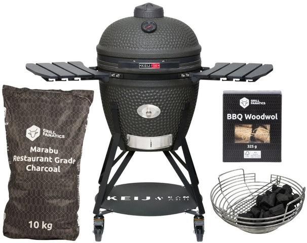 Keij Kamado Legend Keramisch Grand Noir - Set de démarrage Kamado BBQ