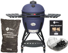 Keij Kamado Legend Keramisch Large Bleu - Set de démarrage Barbecue Charbon