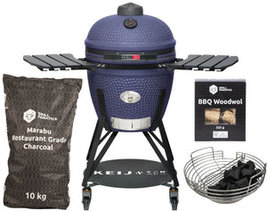 Keij Kamado Legend Keramisch Large Bleu - Set de démarrage Barbecue Charbon