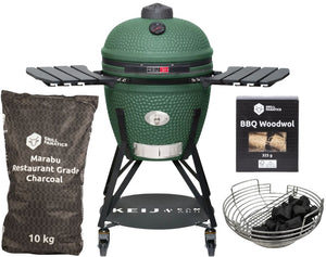 Keij Kamado Legend Céramique Large Vert - Set de démarrage Kamado BBQ