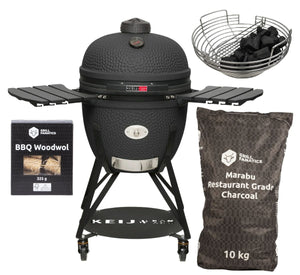 Keij Kamado Legend Keramiek XL Noir - Set de démarrage - Barbecue Grill