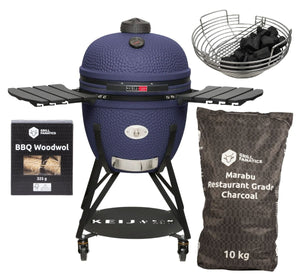 Keij Kamado Legend Keramisch XL Bleu - Set de démarrage BBQ Grill