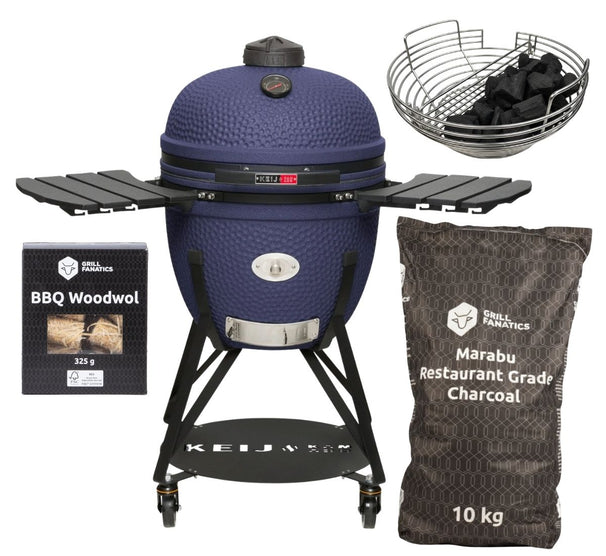 Keij Kamado Legend Keramisch XL Bleu - Set de démarrage BBQ Grill