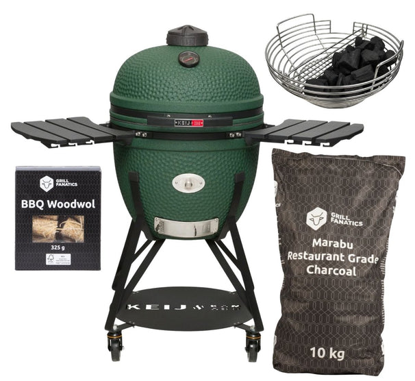 Keij Kamado Legend XL Vert Set de démarrage - Kamado BBQ Barbecue Grill