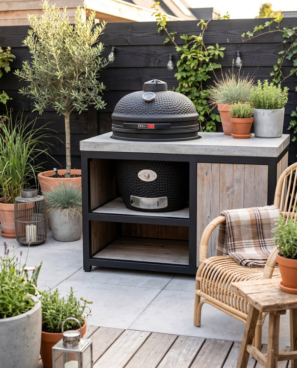 Keij Kamado BBQ Legend Large Black - Solo - 21 pouces