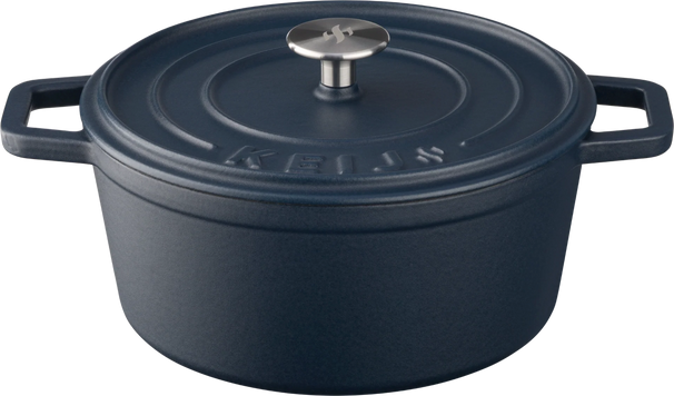 Keij Kamado Cocotte / Braadpan Bleue - Fonte Émaillée - ø 24 cm / 3,5 litres